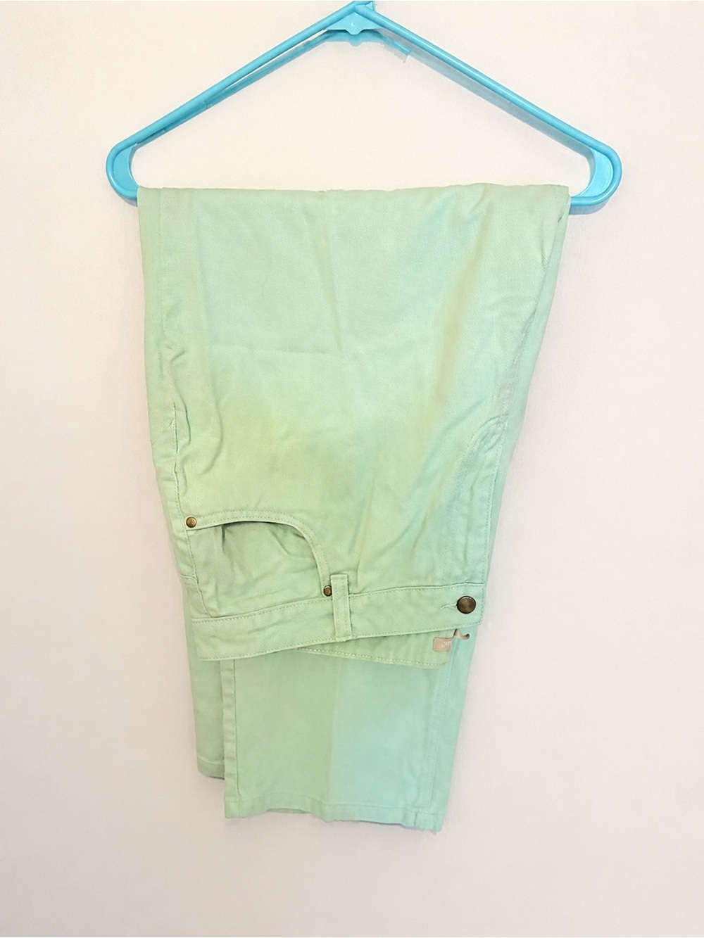 Woman Within Plus Size 20W Blue Aqua Straight Leg Jeans Pants